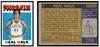 1971 Topps Basketball Neal Walk #9 Low Grade front and back of card
