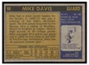 1971 Topps Basketball Mike Davis #99 Low Grade — Example B back of card