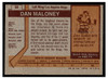 1973 Topps Hockey Dan Maloney #32 Low Grade back of card