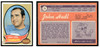 1970 1970 Topps Football John Hadl #73 Low Grade front and back of card