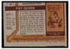 1973 1973-74 Topps Hockey Pat Quinn #61 Low Grade back of card