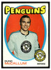 1971 Topps Hockey Dunc McCallum #132 Low Grade - Creases front of card