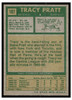 1971 Topps Hockey Tracy Pratt #107 Low Grade - Creases back of card
