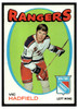 1971 Topps Hockey Vic Hadfield #9 Low Grade front of card