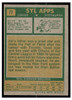 1971 Topps Hockey Syl Apps #77 Low Grade - Creases back of card