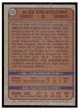 1974 Topps Hockey Alex Delvecchio #222 Low Grade back of card