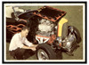 1965 Donruss Spec Sheet Flamed Roadster #43 Low Grade - Creases front of card