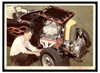 1965 Donruss Spec Sheet Flamed Roadster #43 Low Grade front of card