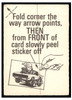 1973 Donruss Fantastic Odd Rods Stickers Boss 429 #75 Low Grade back of card