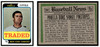 1974 Topps Traded Lou Piniella #390T Low Grade front and back of card