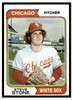 1974 Topps Steve Stone #486 Low Grade - Creases front of card