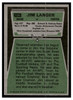 1975 Topps Football Jim Langer #196 Low Grade back of card