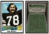 1975 Topps Football Bob McKay #314 Low Grade front and back of card