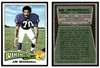 1975 Topps Football Jim Marshall #157 Low Grade front and back of card