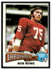 1975 Topps Football Bob Rowe #483 Low Grade — Example A front of card