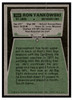 1975 Topps Football Ron Yankowski #263 Low Grade back of card