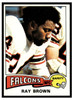 1975 Topps Football Ray Brown #161 Low Grade front of card
