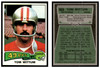 1975 Topps Football Tom Wittum #110 Low Grade front and back of card
