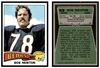 1975 Topps Football Bob Newton #69 Low Grade — Example A front and back of card