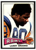 1975 Topps Football Larry Brooks #231 Low Grade front of card