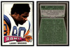 1975 Topps Football Larry Brooks #231 Low Grade front and back of card