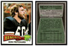 1975 Topps Football Ron Pritchard #51 Low Grade front and back of card