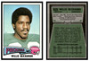 1975 Topps Football Willie Buchanon #286 Low Grade front and back of card