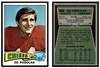 1975 Topps Football Ed Podolak #373 Low Grade front and back of card