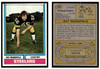 1974 Topps Football Ray Mansfield #298 Low Grade front and back of card
