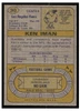 1974 Topps Football Ken Iman #343 Low Grade — Example B back of card