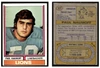 1974 Topps Football Paul Naumoff #327 Low Grade front and back of card