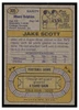 1974 Topps Football Jake Scott #305 Low Grade back of card