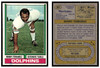 1974 Topps Football Manny Fernandez #365 Low Grade front and back of card