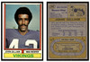 1974 Topps Football John Gilliam #240 Low Grade front and back of card