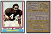 1974 Topps Football Leroy Kelly #350 Low Grade front and back of card