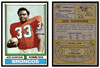1974 Topps Football Joe Dawkins #269 Low Grade front and back of card