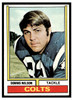 1974 Topps Football Dennis Nelson #334 Low Grade front of card