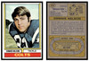 1974 Topps Football Dennis Nelson #334 Low Grade front and back of card