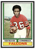 1974 Topps Football Ken Reaves #317 Low Grade front of card