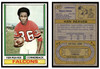 1974 Topps Football Ken Reaves #317 Low Grade front and back of card