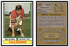 1974 Topps Football Mike Tilleman #402 Low Grade front and back of card