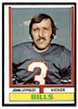 1974 Topps Football John Leypoldt #288 Low Grade — Example B front of card
