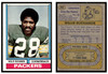 1974 Topps Football Willie Buchanon #292 Low Grade front and back of card