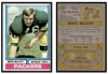 1974 Topps Football Mike McCoy #425 Low Grade front and back of card