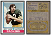 1974 Topps Football Jerry Tagge #374 Low Grade — Example A front and back of card