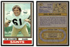 1974 Topps Football Del Williams #42 Low Grade — Example A front and back of card