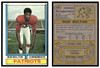 1974 Topps Football Ron Bolton #454 Low Grade front and back of card