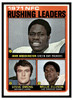 1972 Topps Football 1971 NFC Rushing Leaders #2 League Leaders Low Grade front of card