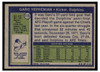 1972 Topps Football Garo Yepremian #115 Low Grade back of card