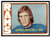 1972 Topps Football Lance Rentzel #81 Low Grade front of card